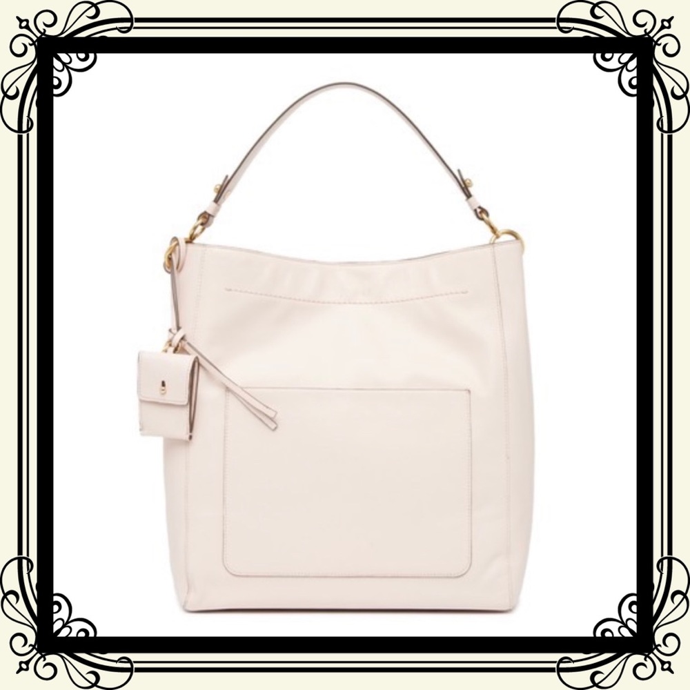 🔥 Cole Haan Zoe Leather Bucket Hobo